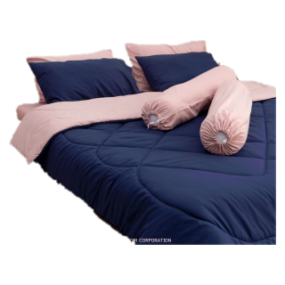 SANTA Bedding ชุดผ้าปูที่นอนพร้อมผ้านวม สีน้ำเงิน สีชมพู