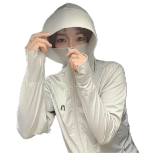 เสื้อผ้ากันแดด เสื้อกันแดดพร้อมส่วนปิดใบหน้า เสื้อผ้าแฟชั่นผู้หญิง NO-999 ป้องกันรังสียูวี เนื้อผ้านิ่มบางเฉียบหลวมๆระบายอากาศ