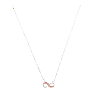 Louis Montini (Jewelry) Sterling Silver 925 Necklace สร้อยคอเงินแท้ 92.5% สร้อยคอผู้หญิง รูป Infinity LJNC05