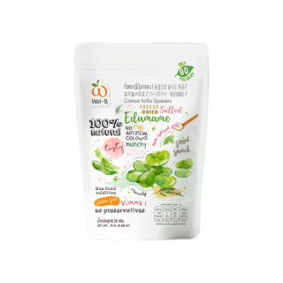Wel-B FD Edamame 25g. (ถั่วแระญี่ปุ่นกรอบ 25 กรัม) 1 ซอง - ฟรีซดราย ผักกรอบ ผลไม้ฟรีซดราย ขนมเพื่อสุขภาพ