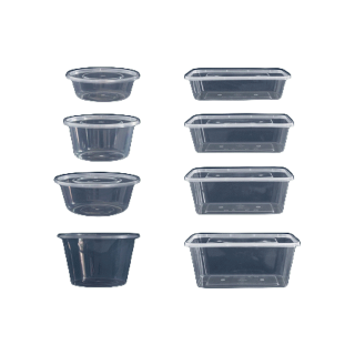 (25ชุด) กล่องอาหาร eici ถ้วยกลม กล่องพลาสติกรุ่นฝาล็อคแน่นสนิท เข้าไมโครเวฟได้