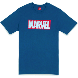 Marvel Men Metallic T-Shirt - เสื้อมาร์เวลผู้ชายพิมพ์ยาง เมทัลลิค ลายมาร์เวล สินค้าลิขสิทธ์แท้100% characters studio