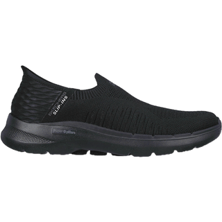 Skechers สเก็ตเชอร์ส รองเท้าผู้ชาย Men GOwalk 6 GOwalk Shoes - 894235-BBK - Air-Cooled Memory Foam Air-Cooled Memory Foam Air-Cooled MF, Dual-Density Outsole, Heel Pillow, Hyper Pillar Technology, Machine Washable, Slip-Ins, Ultra Go