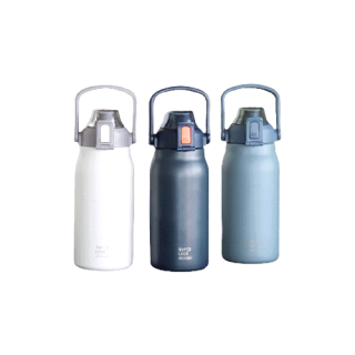 Super Lock ขวดน้ำสแตนเลส กระบอกน้ำเก็บอุณหภูมิ ขนาด 1.3 ลิตร รุ่น S146 Stainless Steel Bottle แก้วเก็บความเย็น กระติกน้ำสแตนเลส 304 มี 3 สี ฟ้า/ขาว/กรมท่า
