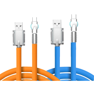 โปรโมชั่น : สายเคเบิลเล่นเกม USB Type-C Android 120W 6A หมุนได้ 180 องศา สําหรับ iPhone