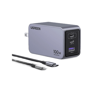 โปรโมชั่น : UGREEN Nexode Pro 100W 3-Port GaN อะแดปเตอร์ หัวชาร์จ Super Fast Charging 3in1 รุ่น 25873 Free สายชาร์จ 100w