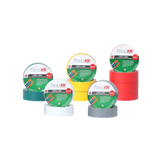 โปรโมชั่น : Thai KK® เทปพันสายไฟ รุ่นธรรมดา หลากสี PVC Electrical Color Tape 18 มม. x10 เมตร แพ็ค 10 ม้วน