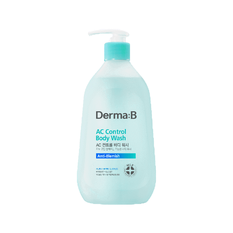 Derma:B AC Control Body Wash 420 ml เจลอาบน้ำขจัดปัญหาสิวที่ผิวกายตั้งแต่ครั้งแรกที่อาบ