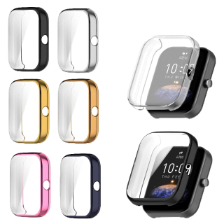 เคส TPU แบบนิ่ม ชุบไฟฟ้า ป้องกันหน้าจอ สําหรับ Huami Amazfit Bip3 Pro Bip 3 Pro