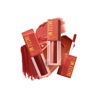 DAZZLE ME Mousse Lip Cream ลิปมูสเนื้อครีม เม็ดสีสดแน่นชัด ละมุน ทาได้ทั้งแก้มและปาก (4 สี)