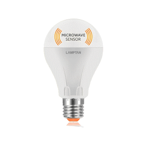 [ Clearance Sale ] LAMPTAN หลอดไฟตรวจจับความเคลื่อนไหว LED Bulb Motion Sensor 7W แสงเหลือง