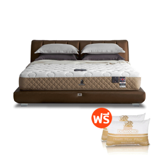 Dunlopillo รุ่น Wisdom Lux ที่นอนหลับง่าย ช่วยปรับเวลานอน ยางพาราแท้ 100% นุ่มสบาย ป้องกันไรฝุ่นและภูมิแพ้ หนา 11 นิ้ว