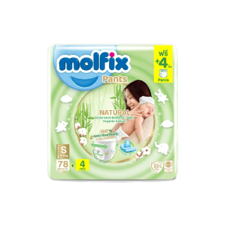 โปรโมชั่น : Molfix ผ้าอ้อมเด็ก โมลฟิกซ์ เนเชอรัล แพ้นส์ S 784 ชิ้น