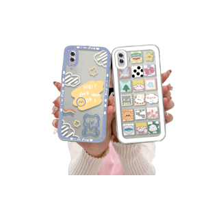 เคสแบบใส VIVO Y15S Y91C Y21 2021 Y21A Y21T Y12S Y12 Y20 Y30 Y21S Y20S Y12i V21 V23E Y75 T1 Y55 Y75 Y16 Y91 Y30i Y93 Y95 Y15 Y17 Y50 Y53S Y51 2020 Y51A Y33T Y10 Y33S Y1S Y11 Y31 ลายการ์ตูนหมี ก้อนเมฆ หน้ายิ้ม เคสโทรศัพท์
