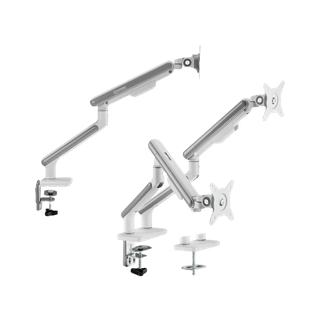 Mountain ขาตั้งจอคอม 1 จอ, 2 จอ แบบสปริง NEO SLIM SPRING-ASSISTED MONITOR ARM รุ่น MO59-1M/White , MO59-2M/White