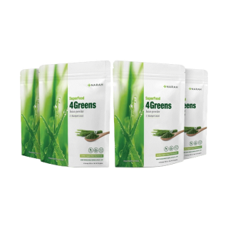 NARAH (นราห์) น้ำผักคั้นสดเข้มข้น ผงผัก ผักน้ำผัก 4Greens Juice Powder โปรโมชั่นซื้อ 3 แถม 1