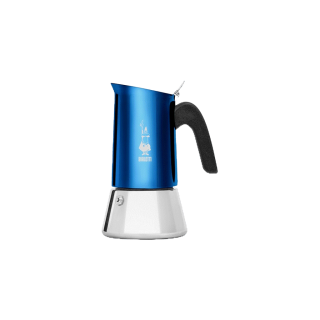 Bialetti หม้อต้มกาแฟ Moka Pot รุ่น Venus (วีนัส) ขนาด 4 ถ้วย - Blue/Silver [BL-0007274]