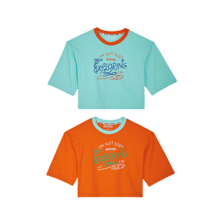 OUTDOOR PRODUCTS OUTDOOR EXPLORING CROPPED TEE เสื้อครอปแขนสั้นผู้หญิง เอ้าท์ดอร์ โปรดักส์ ODWCT2300