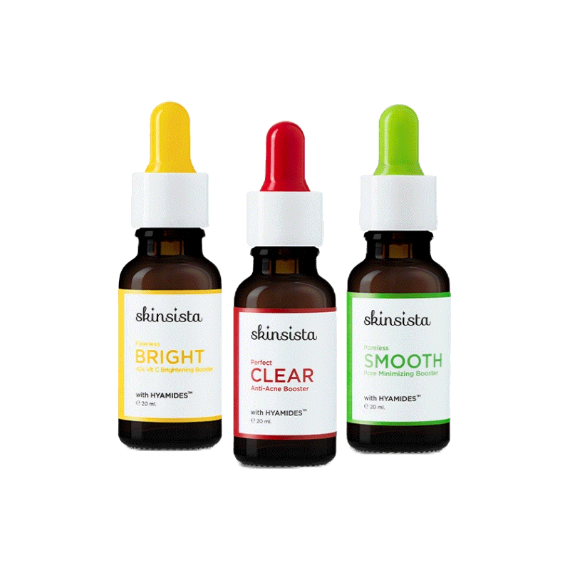 [เซ็ตสุดคุ้ม] - Skinsista Vitamin series+ Booster บูสเตอร์เซรั่มเคลียร์สิว ผิวสว่าง กระชับรูขุมขน 20 ml.x2ขวด