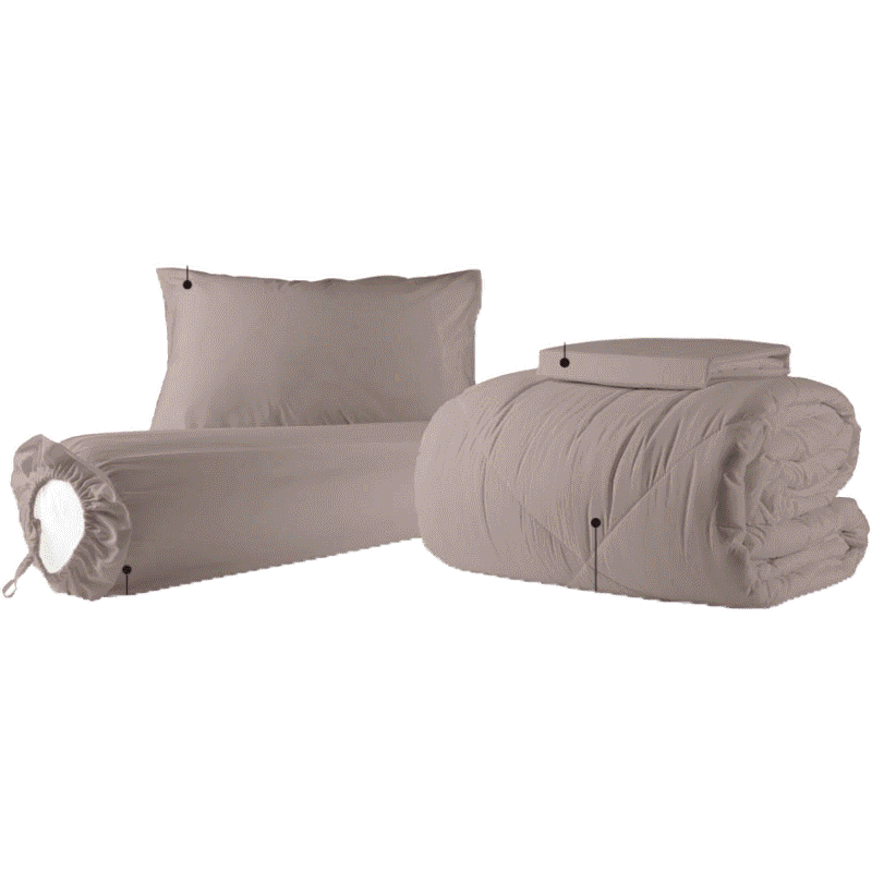 Frolina Microtex 3.5 ฟุต Twin 4 ชิ้น (ชุดผ้าปู+ผ้านวม) 330 เส้นด้าย - Solid Vol.10