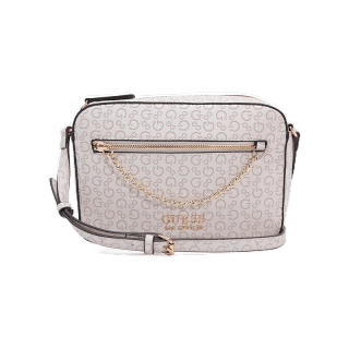 GUESS กระเป๋า รุ่น SG809912 RADWAN CAMERA CROSSBODY สีเบจ กระเป๋าผู้หญิง กระเป๋าสะพาย