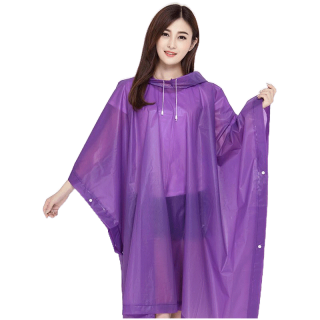 EVA เสื้อกันฝนแฟชั่น สไตล์เกาหลี Rain coats เสื้อกันฝนหญิง-ชาย เพิ่มความหนา ใช้งานได้หลายครั้ง