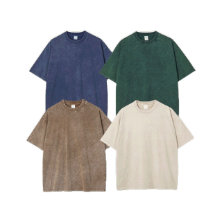 THEBOY-TEE BASIC VINTAGE OVERSIZED เสื้อวินเทจสีพื้นทรงโอเวอร์ไซส์