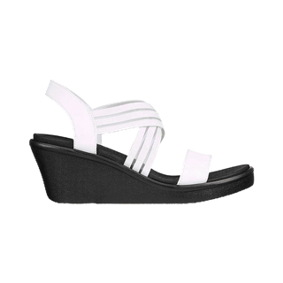 Skechers สเก็ตเชอร์ส รองเท้าแตะผู้หญิง Women Cali Rumble On Day Flirt Sandals - 119182-WHT Luxe Foam, Vegan (K.W Live)