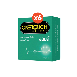 Onetouch ถุงยางอนามัย ขนาด 49 mm. รุ่น จอยส์ 6 กล่อง 18 ชิ้น