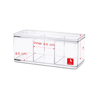 boxboxกล่องพลาสติกใสใส่ของ กล่องใสเก็บเครื่องประดับเครื่องสำอางค์กล่องเก็บโมเดล ก9 x ย21ซม. BB01021 BB01031 BB01071