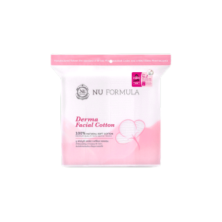 Nu Formula นู ฟอร์มูล่า สำลีแผ่น เช็ดหน้า Derma Facial Cotton 200pcs.