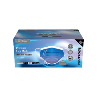 Neutrovis Premium Face Mask Airy Secure Series Blue Aurora 30pcs นิวโทรวิส หน้ากากพรีเมี่ยม 3 ชั้น รุ่น AirySecure สีบลู