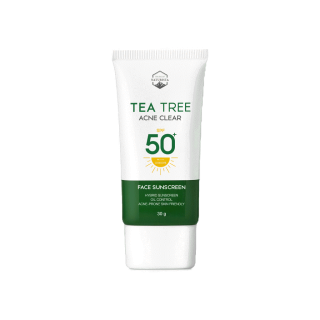 NATURISTA ครีมกันแดดทีทรี ปกป้องผิว ลดสิว คุมมัน TEA TREE ACNE CLEAR FACE SUNSCREEN SPF50+ PA++++