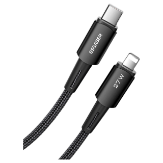 Essager สายเคเบิลชาร์จเร็ว 27w PD USB c เป็น L Type c สําหรับ L 7- IP14 Pro max 30w