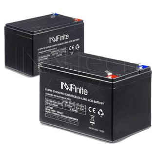 InnFinite แบตเตอรี่ 12V12AH / 12V8AH แบตเตอรี่แห้ง เครื่องพ่นยา ฉีดยา เครื่องสำรองไฟ UPS ไฟฉุกเฉิน ล็อตใหม่ HL2023