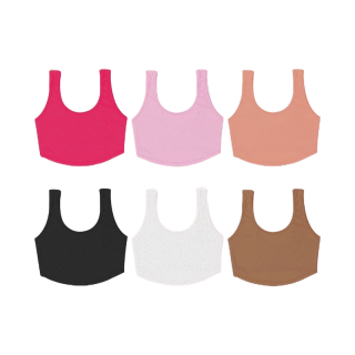 🧸NOTBASIC เสื้อกล้ามครอปผ้าร่อง โชว์หลัง (ผ้า+ตัดเย็บงานไทย) รุ่น Curve tank top