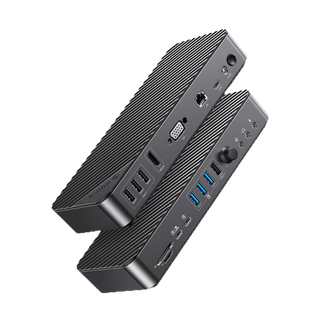 ORICO ฮับ USB C 20-in-1 Type C เป็น 4K HDMI VGA 3.5 มม. Audio RJ45 PD USB 3.0 พร้อมอะแดปเตอร์ปรับระดับเสียง สําหรับ Macbook Pro Laptop (DKA20)