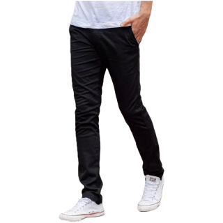 Razway กางเกงชิโน่ ผ้ายืด ไม่ต้องรีด ทรงกระบอกเล็ก กางเกงสแล็คชาย สีดำ รุ่น RZ605