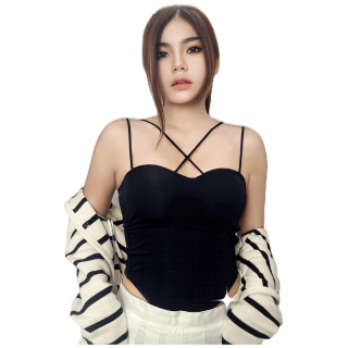 INNER CLUB บราสายไขว้ รุ่น Luxury Girl เลือกสีได้ แพค 1 ตัว ยกกระชับ ไร้โครง ใส่สบายทั้งวัน