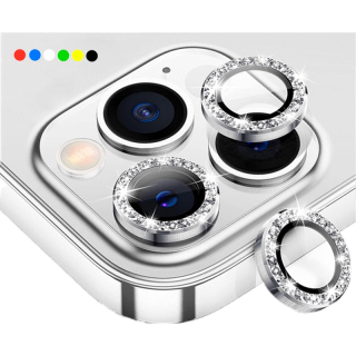ตัวป้องกันเลนส์กล้องเพชรสำหรับ for iPhone 11 13 14 Pro 11 12 13 14 Pro Max 12 13 Mini 14 Plus 13 Pro ฝาครอบกระจกนิรภัย