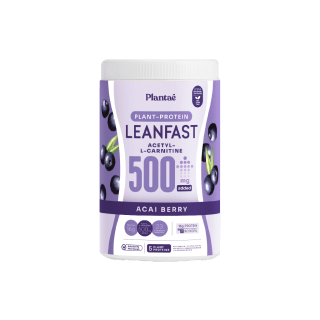 [ลด 130.- PLANT124] Plantae Protein Leanfast : รส Acai Berry 1 กระปุก ขนาด 500g : โปรตีนพืช Acetyl-L-carnitine อาซาอิ