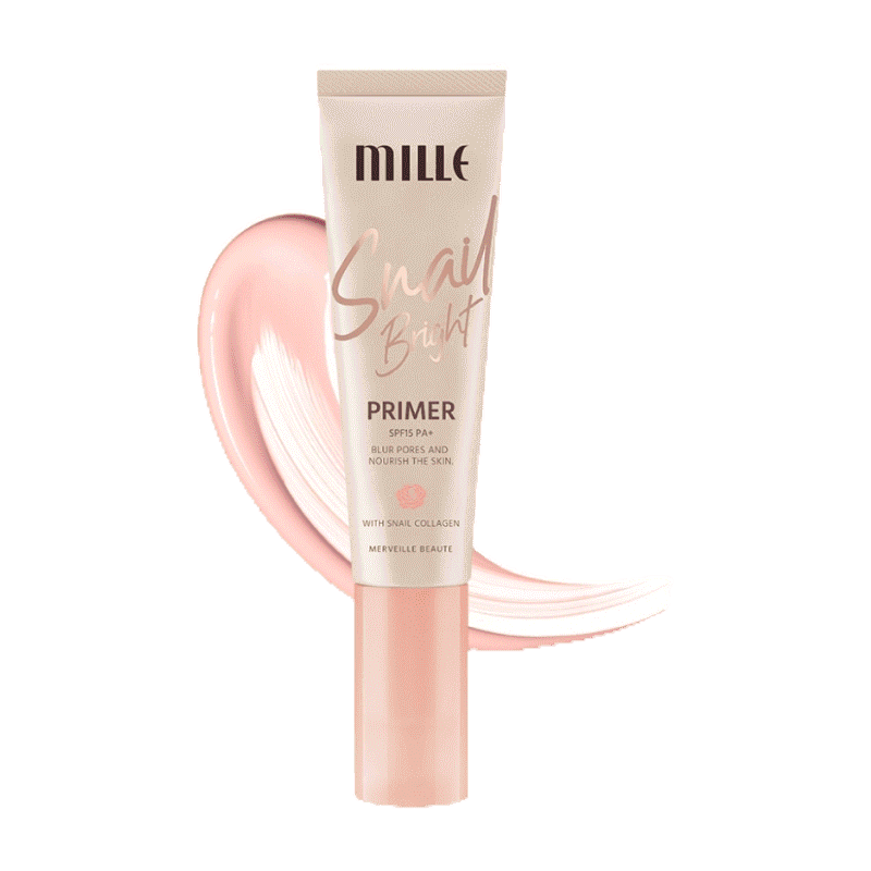 Mille ไพรเมอร์เบลอรูขุมขน คุมมัน Snail Bright Primer