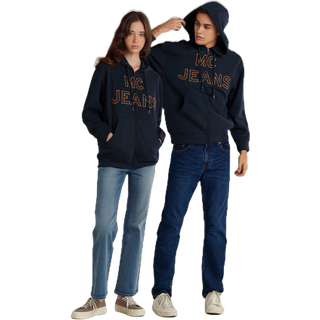 Mc jeans เสื้อกันหนาว ฮู้ดดี้ Unisex แขนยาว MJHP192