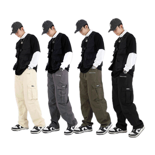 ZEROBOY - CARGO PANTS “ คาร์โก้ขายาวขากระบอกใหญ่ 4 สี “