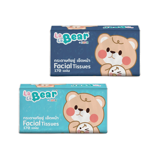 Lala Bearทิชชู่เช็ดหน้า 170 แผ่น : 1 ห่อ