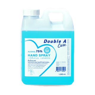[1,000 ml] Double A Care แอลกอฮอล์ล้างมือแบบน้ำ กลิ่น Blue sea แอลกอฮอล์ 75% ขนาด 1,000 ml 1 แกลลอน