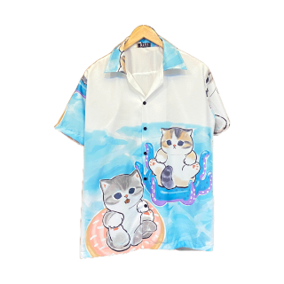 โปรโมชั่น : เสื้อฮาวาย เสื้อเชิ้ต วินเทจ เชิ๊ตเกาหลี hawaii สินค้ามาใหม่ ต่อไหล่ตะเข็บคู่ ไม่เหมือนงานทั่วไป