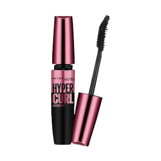 Maybelline New York The Hypercurl Waterproof Mascara 9.2ml มาสคาร่าเมย์เบลลีน ฝาชมพู สูตรใหม่! กันน้ำ ขนตางอนเด้ง.