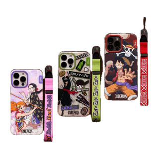 [One Piece Limited Collection]เคสใสพิมพ์ลาย วันพีช สำหรับไอโฟน แถมฟรีสายห้อย สำหรับiphoneทุกรุ่น และ S23 Ultra/S24 Ultra