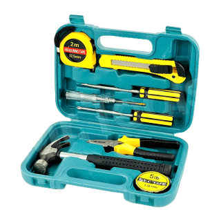 Professional Tools Set ชุดเครื่องมือช่างอเนกประสงค์ ขนาดพกพา อุปกรณ์ครบครัน จำนวน 8 ชิ้น (8 in 1) พร้อมกระเป๋าพลาสติกกัน